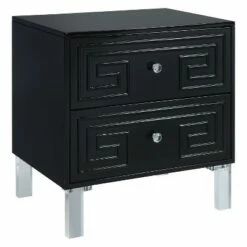 Iohomes babin Contemporary Side Table - HOMES: Inside + Out Black -Side Tables Sales unnamed file 3545