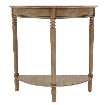 Decor Therapy Simplify Half Round Accent Table - Décor Therapy Walnut 12 Decor Therapy Simplify Half Round Accent Table - Décor Therapy Walnut - Image 10