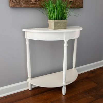 Decor Therapy Simplify Half Round Accent Table - Décor Therapy Walnut 15 Decor Therapy Simplify Half Round Accent Table - Décor Therapy Walnut - Image 13