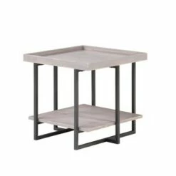 Grislare Rectangular End Table - HOMES: Inside + Out Antique White/black -Side Tables Sales unnamed file 3582