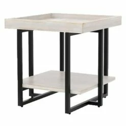 Grislare Rectangular End Table - HOMES: Inside + Out Antique White/black -Side Tables Sales unnamed file 3583