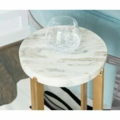 Gleeson Drink Table Marble Gray - Powell Company -Side Tables Sales unnamed file 3604
