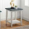 Brizza 1 Open Shelf Side Table - HOMES: Inside + Out Antique White/gray -Side Tables Sales unnamed file 3605