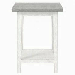 Brizza 1 Open Shelf Side Table - HOMES: Inside + Out Antique White/gray -Side Tables Sales unnamed file 3610