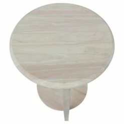 Cambria Solid Wood End Table - International Concepts White -Side Tables Sales unnamed file 3614