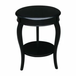 Cambria Solid Wood End Table - International Concepts White -Side Tables Sales unnamed file 3616