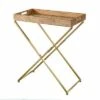 Bushall Folding Side Table Natural/Gold - Aiden Lane -Side Tables Sales unnamed file 3618