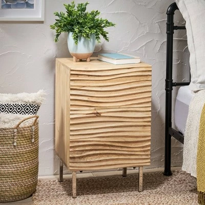 Allaire Modern Side Table Tan - Christopher Knight Home 4 Allaire Modern Side Table Tan - Christopher Knight Home - Image 2