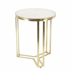 Olivia & May Contemporary Iron Accent Table Gold - Olivia & May -Side Tables Sales unnamed file 3664