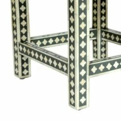 Eutaw Handcrafted Boho Mango Wood End Table Gray/White - Christopher Knight Home -Side Tables Sales unnamed file 3669