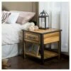 Luna Acacia Wood One Drawer End Table - Natural - Christopher Knight Home -Side Tables Sales unnamed file 3688