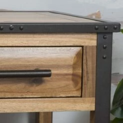 Luna Acacia Wood One Drawer End Table - Natural - Christopher Knight Home -Side Tables Sales unnamed file 3689