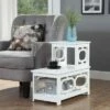 Omega 2 Step Chairside End Table - Breighton Home Espresso -Side Tables Sales unnamed file 3698