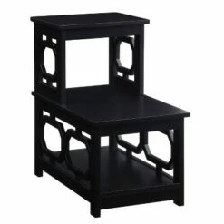 Omega 2 Step Chairside End Table - Breighton Home Espresso -Side Tables Sales unnamed file 3700