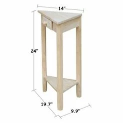 Corner End Table Unfinished - International Concepts 15 Corner End Table Unfinished - International Concepts -Side Tables Sales unnamed file 3725