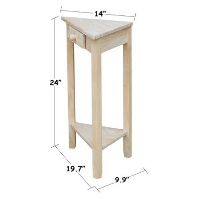 Corner End Table Unfinished - International Concepts 9 Corner End Table Unfinished - International Concepts - Image 7