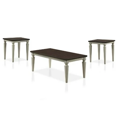 Yordley Coffee Table and 2 End Table Set - HOMES: Inside + Out Antique White/brown 7 Yordley Coffee Table and 2 End Table Set - HOMES: Inside + Out Antique White/brown - Image 5