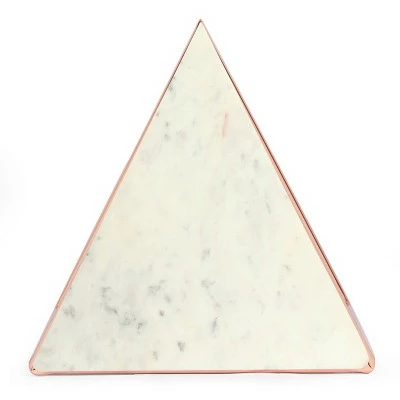 Corral Modern Glam Handcrafted Banswara Marble Top C Shaped Side Table White/Rose Gold - Christopher Knight Home 6 Corral Modern Glam Handcrafted Banswara Marble Top C Shaped Side Table White/Rose Gold - Christopher Knight Home - Image 4