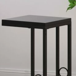 Set of 2 Bader Modern C-Shaped Side Table Black - Christopher Knight Home -Side Tables Sales unnamed file 3769