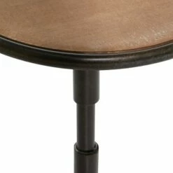 Olivia & May Industrial Wood Pedestal Accent Table Brown - Olivia & May 7 Olivia & May Industrial Wood Pedestal Accent Table Brown - Olivia & May -Side Tables Sales unnamed file 3772