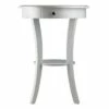 Sasha Round Accent Table - White - Winsome