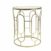 2pc 24"/20" Mirrored Round Accent Tables Gold - Sagebrook Home -Side Tables Sales unnamed file 3782