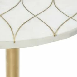 Olivia & May Modern Aluminum Accent Table Gold - Olivia & May -Side Tables Sales unnamed file 3787