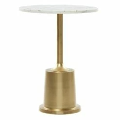 Olivia & May Modern Aluminum Accent Table Gold - Olivia & May -Side Tables Sales unnamed file 3788