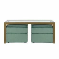 Juliette Glass Top Coffee Table Tempered Glass - Cosmoliving By Cosmopolitan Silver -Side Tables Sales unnamed file 3803