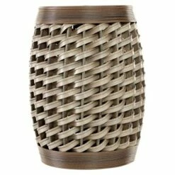 Olivia & May Set of 2 Eclectic Rattan Accent Tables Brown - Olivia & May -Side Tables Sales unnamed file 382