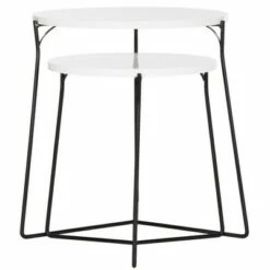 Ryne Stacking End Table - Safavieh White -Side Tables Sales unnamed file 3830
