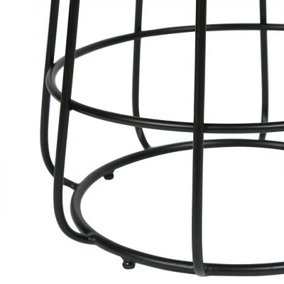 Woodbine Modern Handcrafted Marble Side Table Sand/Black - Christopher Knight Home 7 Woodbine Modern Handcrafted Marble Side Table Sand/Black - Christopher Knight Home - Image 5