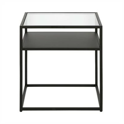 Henn& Hart Metal Industrial Side Table in Black and Bronze Finish - Henn&Hart 3 Henn& Hart Metal Industrial Side Table in Black and Bronze Finish - Henn&Hart