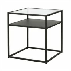 Henn& Hart Metal Industrial Side Table in Black and Bronze Finish - Henn&Hart 11 Henn& Hart Metal Industrial Side Table in Black and Bronze Finish - Henn&Hart -Side Tables Sales unnamed file 3848