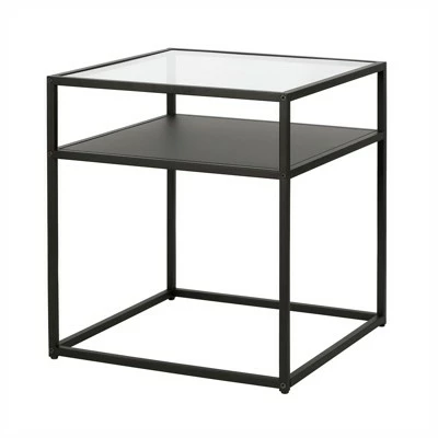 Henn& Hart Metal Industrial Side Table in Black and Bronze Finish - Henn&Hart 5 Henn& Hart Metal Industrial Side Table in Black and Bronze Finish - Henn&Hart - Image 3