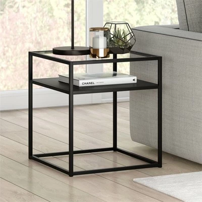Henn& Hart Metal Industrial Side Table in Black and Bronze Finish - Henn&Hart 6 Henn& Hart Metal Industrial Side Table in Black and Bronze Finish - Henn&Hart - Image 4
