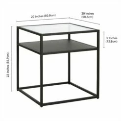Henn& Hart Metal Industrial Side Table in Black and Bronze Finish - Henn&Hart 14 Henn& Hart Metal Industrial Side Table in Black and Bronze Finish - Henn&Hart -Side Tables Sales unnamed file 3851