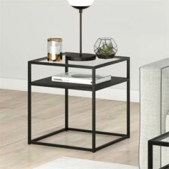 Henn& Hart Metal Industrial Side Table in Black and Bronze Finish - Henn&Hart 15 Henn& Hart Metal Industrial Side Table in Black and Bronze Finish - Henn&Hart -Side Tables Sales unnamed file 3852