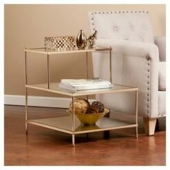 Southern Enterprises Paulina Accent Table Warm Gold - Aiden Lane