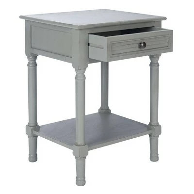 Tate 1 Drawer Accent Table - Safavieh Distressed White 6 Tate 1 Drawer Accent Table - Safavieh Distressed White - Image 4