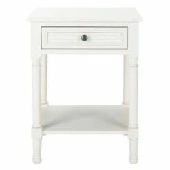 Tate 1 Drawer Accent Table - Safavieh Distressed White 28 Tate 1 Drawer Accent Table - Safavieh Distressed White -Side Tables Sales unnamed file 3917