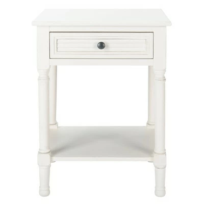Tate 1 Drawer Accent Table - Safavieh Distressed White 15 Tate 1 Drawer Accent Table - Safavieh Distressed White - Image 13
