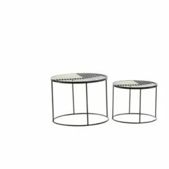 Olivia & May Set of 2 Contemporary Metal Accent Tables Black - Olivia & May 7 Olivia & May Set of 2 Contemporary Metal Accent Tables Black - Olivia & May -Side Tables Sales unnamed file 392