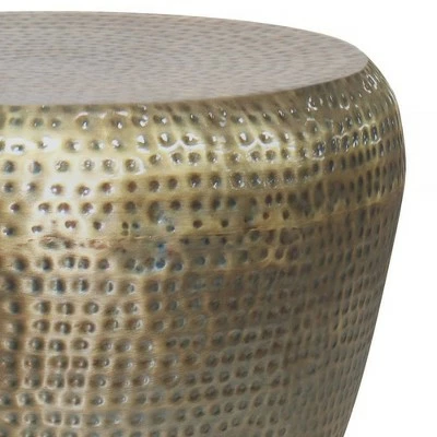 Lerner Metal Side Table Antique Gold - WyndenHall 4 Lerner Metal Side Table Antique Gold - WyndenHall - Image 2