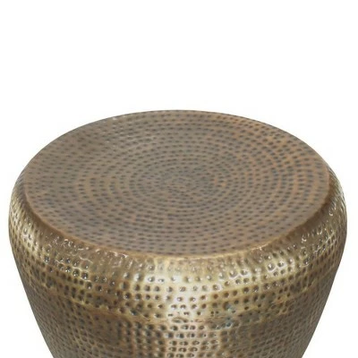 Lerner Metal Side Table Antique Gold - WyndenHall 5 Lerner Metal Side Table Antique Gold - WyndenHall - Image 3