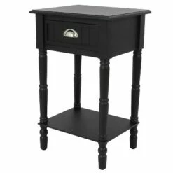 Decor Therapy Bailey Bead Board 1 Drawer Accent Table - Décor Therapy Pine