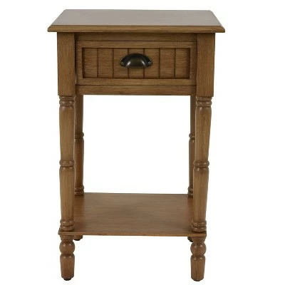 Decor Therapy Bailey Bead Board 1 Drawer Accent Table - Décor Therapy Pine 13 Decor Therapy Bailey Bead Board 1 Drawer Accent Table - Décor Therapy Pine - Image 11