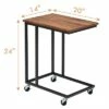 Costway Laptop Holder Sofa Side End MobileTable Multiple Stand Desk Notebook Beside Wood