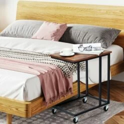 Costway Laptop Holder Sofa Side End MobileTable Multiple Stand Desk Notebook Beside Wood -Side Tables Sales unnamed file 3972