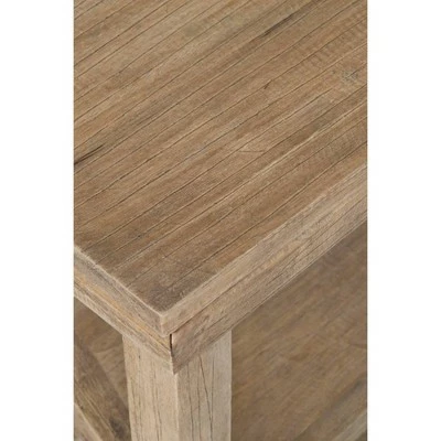 Hudson 25" Cross Side Table Brown - East at Main 4 Hudson 25" Cross Side Table Brown - East at Main - Image 2